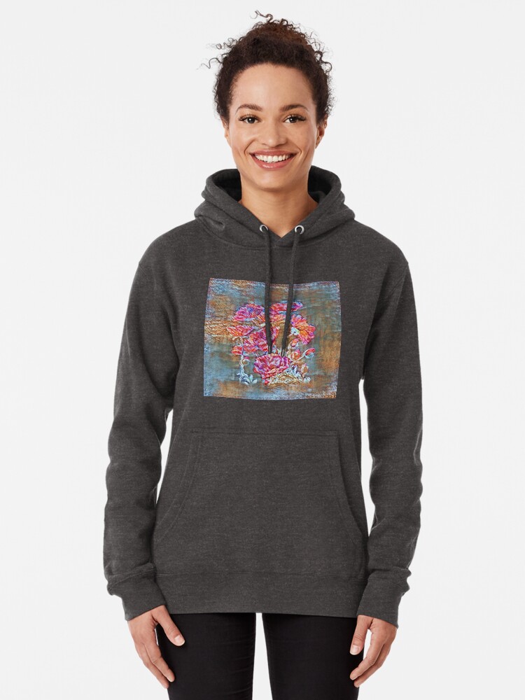Alternate view of Poppies Pullover Hoodie