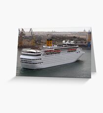 Cruise Liner Greeting Card