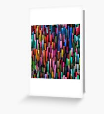 Multicolored watercolor stripes pattern Greeting Card