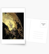 Ice Stars on Christmas Balls Postcards