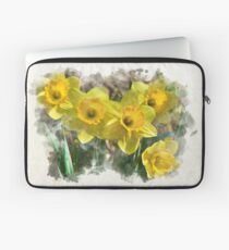 Daffodil Watercolor Laptop Sleeve