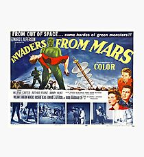 Vintage Invaders from Mars Science Fiction Movie Photographic Print