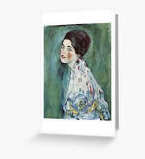 Gustav Klimt - Portrait Of A Lady 2 Greeting Card