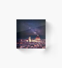 firenze skyline Acrylic Block