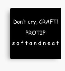 Dan and Phil Crafts Sayings (White Version) Canvas Print