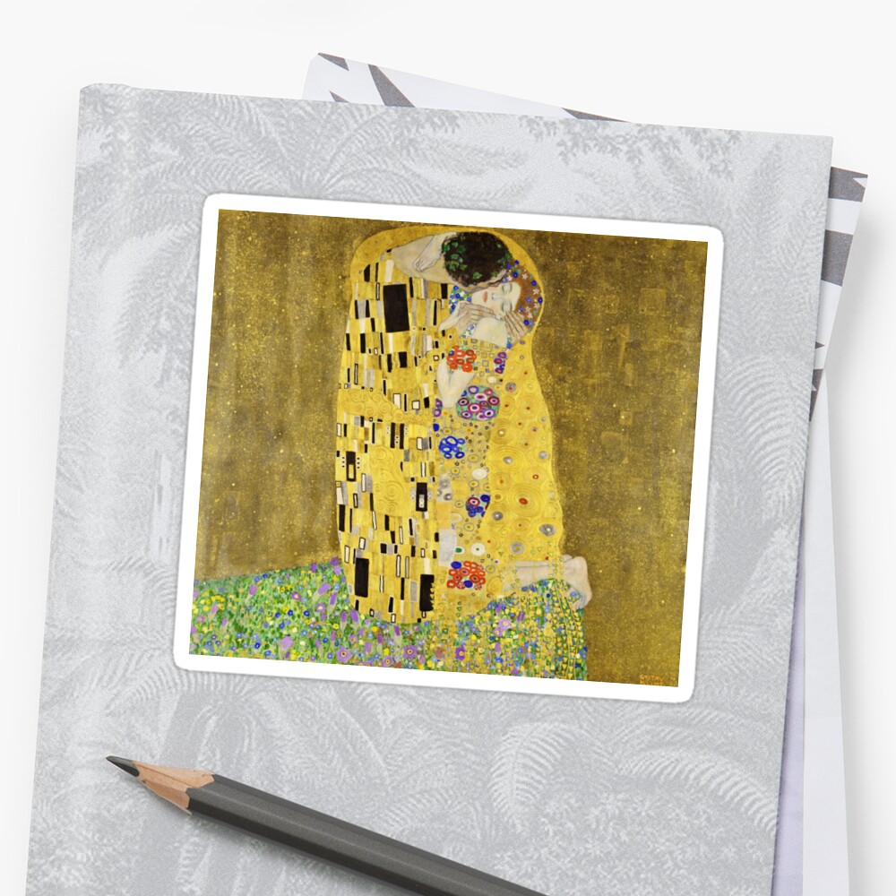 "Gustav Klimt - The Kiss 1908 - 1909" Sticker by artcenter ...