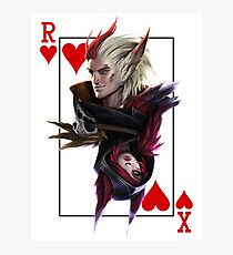 League of Legends Rakan and Xayah Poker Fanart Photographic Print