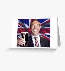 Nigel Farage Leader of UK Greeting Card
