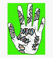 Double Helix Hand Photographic Print