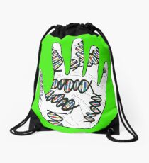 Double Helix Hand Drawstring Bag