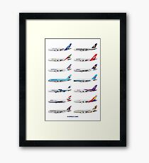 Airbus A380 Operators Illustration Framed Print