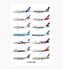 Airbus A380 Operators Illustration Photographic Print