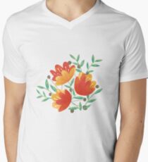 Light Afternoon Blossoms Men's V-Neck T-Shirt