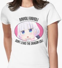 Ravioli Ravioli Dont Lewd The Dragon Loli Women's Fitted T-Shirt