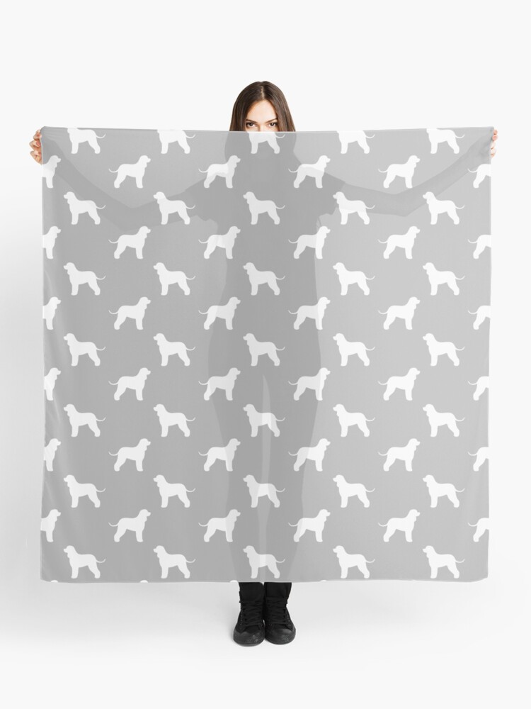 Irish Water Spaniel Silhouette S Scarf By Shortcoffee Redbubble