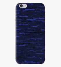 Navy Blue Camo Print iPhone Case