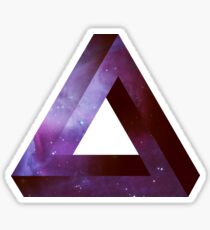 Infinite Penrose Triangle Galaxy Sticker