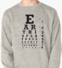 Die Erde ist flach - Sehtafel Sweatshirt