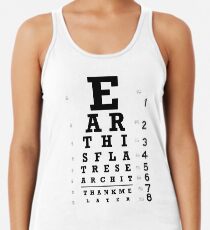 Die Erde ist flach - Sehtafel Tanktop für Frauen