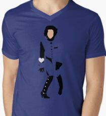 LSXY blue Men's V-Neck T-Shirt