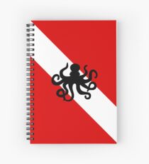 Tauchen Flagge Octopus Spiralblock