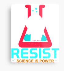 March for Science is power Metallbild