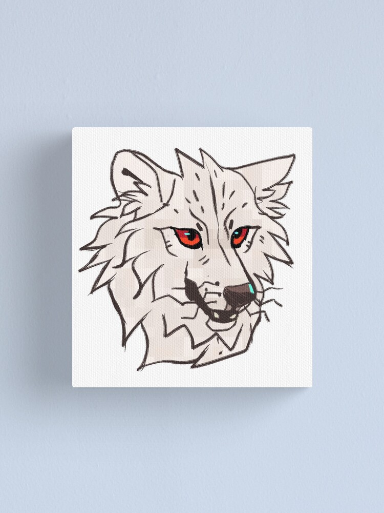 Game Of Thrones Ghost Direwolf Canvas Print By Faeyriel Redbubble