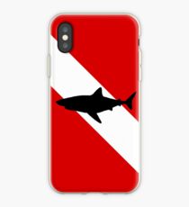 Diving Flag Shark iPhone Case