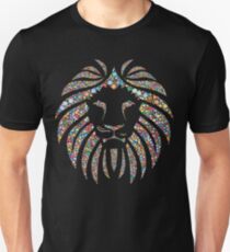 Camiseta unisex Colorful Mandala Lion - Lion Stickers