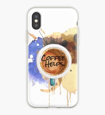 Coffee Helps iPhone Case