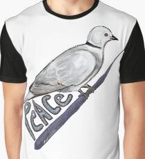 Eurasian Collared-Dove and Peace Graphic T-Shirt