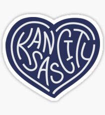LOVE KC (dark blue x white) Sticker