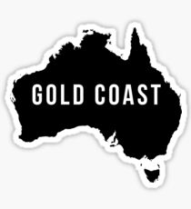 Gold Coast, Australia State Silhouette Sticker