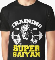 TRAINING TO GO SUPER SAIYAN - yellow Graphic T-Shirt