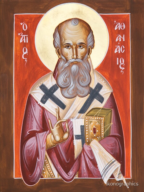 "St Athanasios the Great" by ikonographics Redbubble