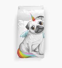 Pug unicorn Bettbezug
