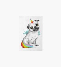 Pug unicorn Art Board