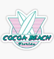 Cocoa Beach Florida Surfboard FL Souvenir Sticker