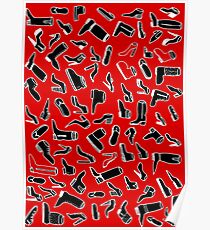 shoes fashion red Poster