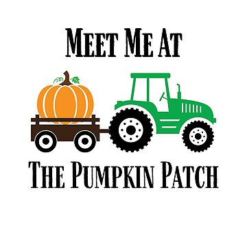 Meet Me at the Pumpkin Patch Fall Pillow with Vintage Turquoise