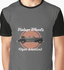 Camiseta gráfica Ruedas vintage: Opel Admiral Cabriolet