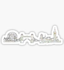 London Skyline The Underground Europe favorite tube Sticker