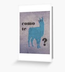Como Te Llamas Humor Pun Poster Art Greeting Card