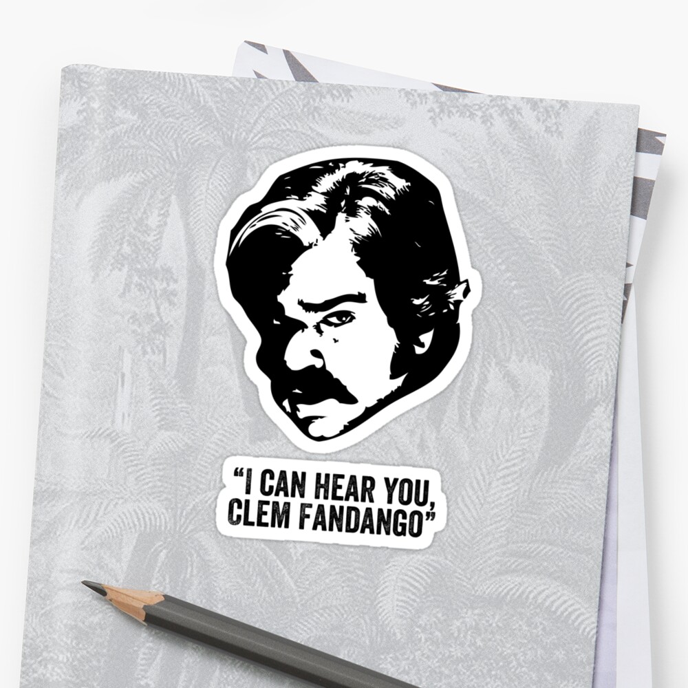 Toast Of London I Can Hear You Clem Fandango Stickers By