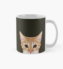 Verfolgung - nette orange Tabbykatzegeschenke für Katzendamekatzenliebhaber-Haustierbesitzer-Geschenkhandy mit niedlicher Katze Tasse (Standard)