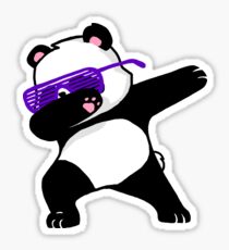 Dabbing Panda Sticker