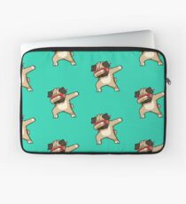 Dabbing Pug funny hip hop tshirt Laptop Sleeve