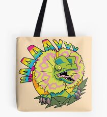 The Dilophosaurus says "HAAAAYYY" Tote Bag