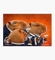 Will Bullas / art print / Capybara Club... / humor / animals Photographic Print