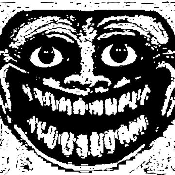 Creepy happy troll face | Photographic Print